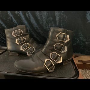Black Bootie with buckles. Size 7.5